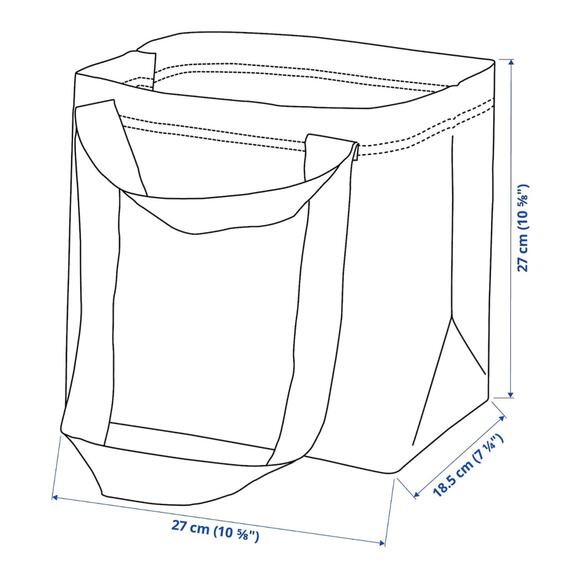 IKEA - KUSTFYR Set of Two Fall Autumn Halloween Orange Bat Shopping Tote Bags - Picture 9 of 10